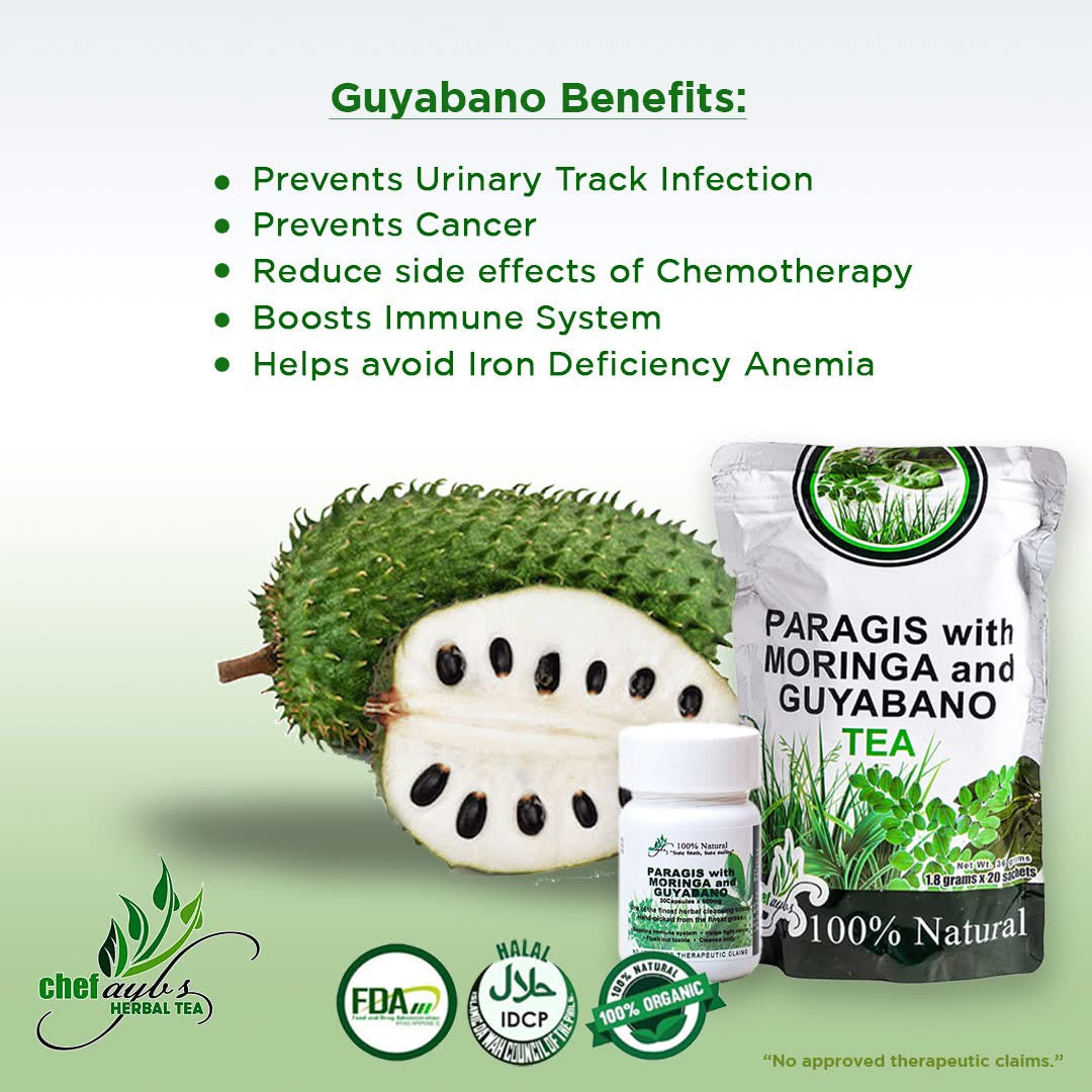 Chef Ayb’s Paragis Tea with Moringa and Guyabano 20 Tea Bags – Colabella