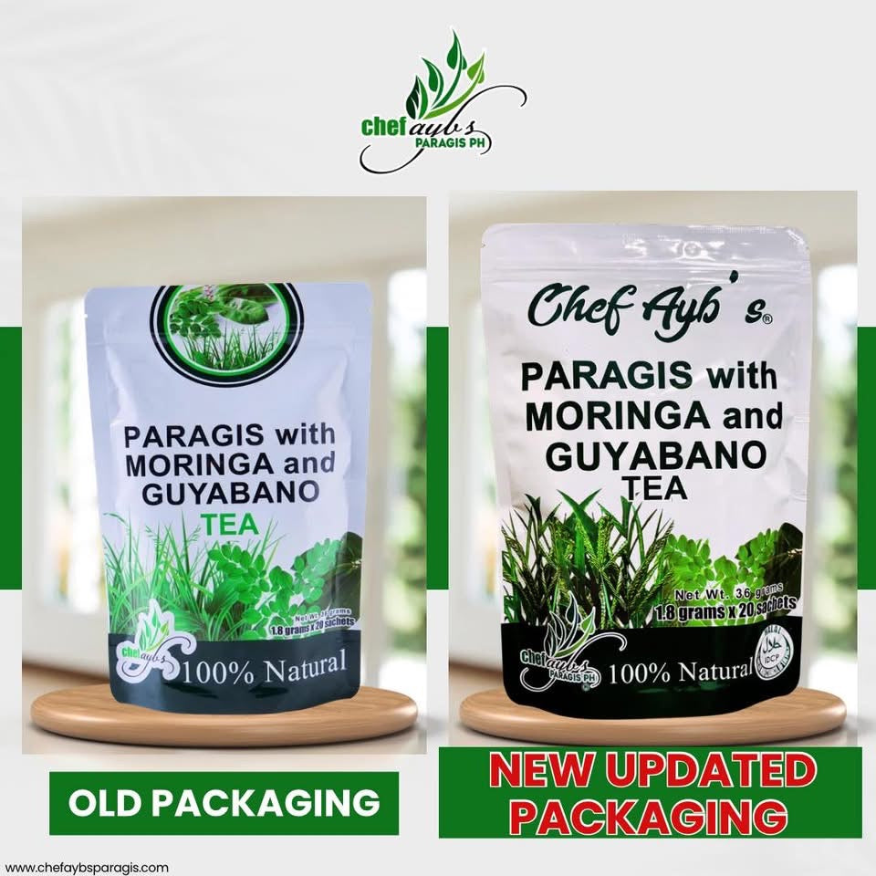 Chef Ayb’s Paragis Tea with Moringa and Guyabano 20 Tea Bags