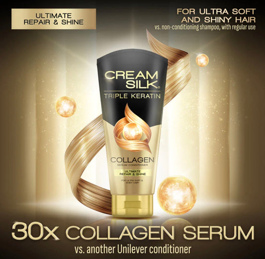 Creamsilk Triple Keratin Rescue Conditioner Ultimate Repair & Shine 170ml