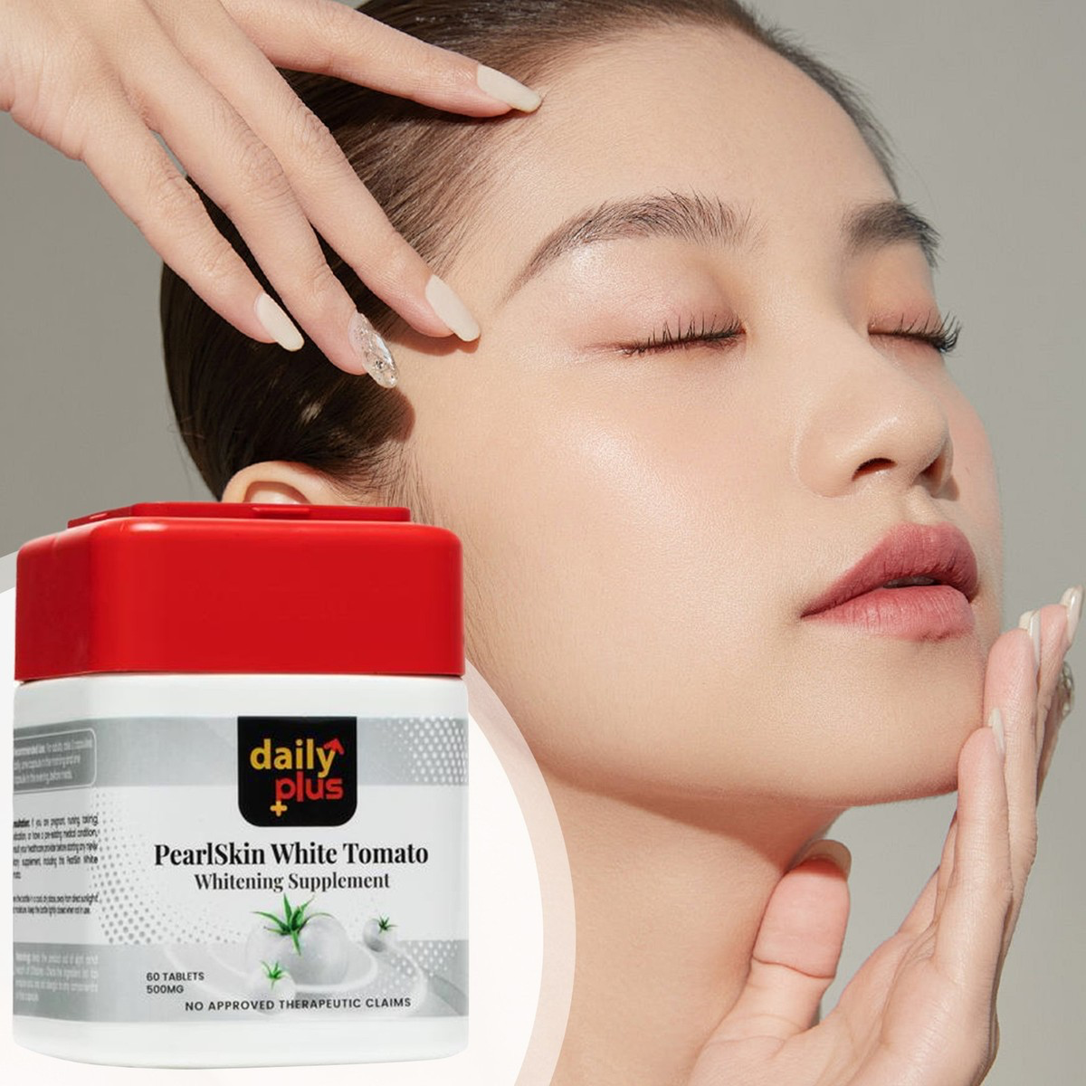 Daily Plus PearlSkin White Tomato 6-in-1 Skin Perfection Supplement 60 Tablets