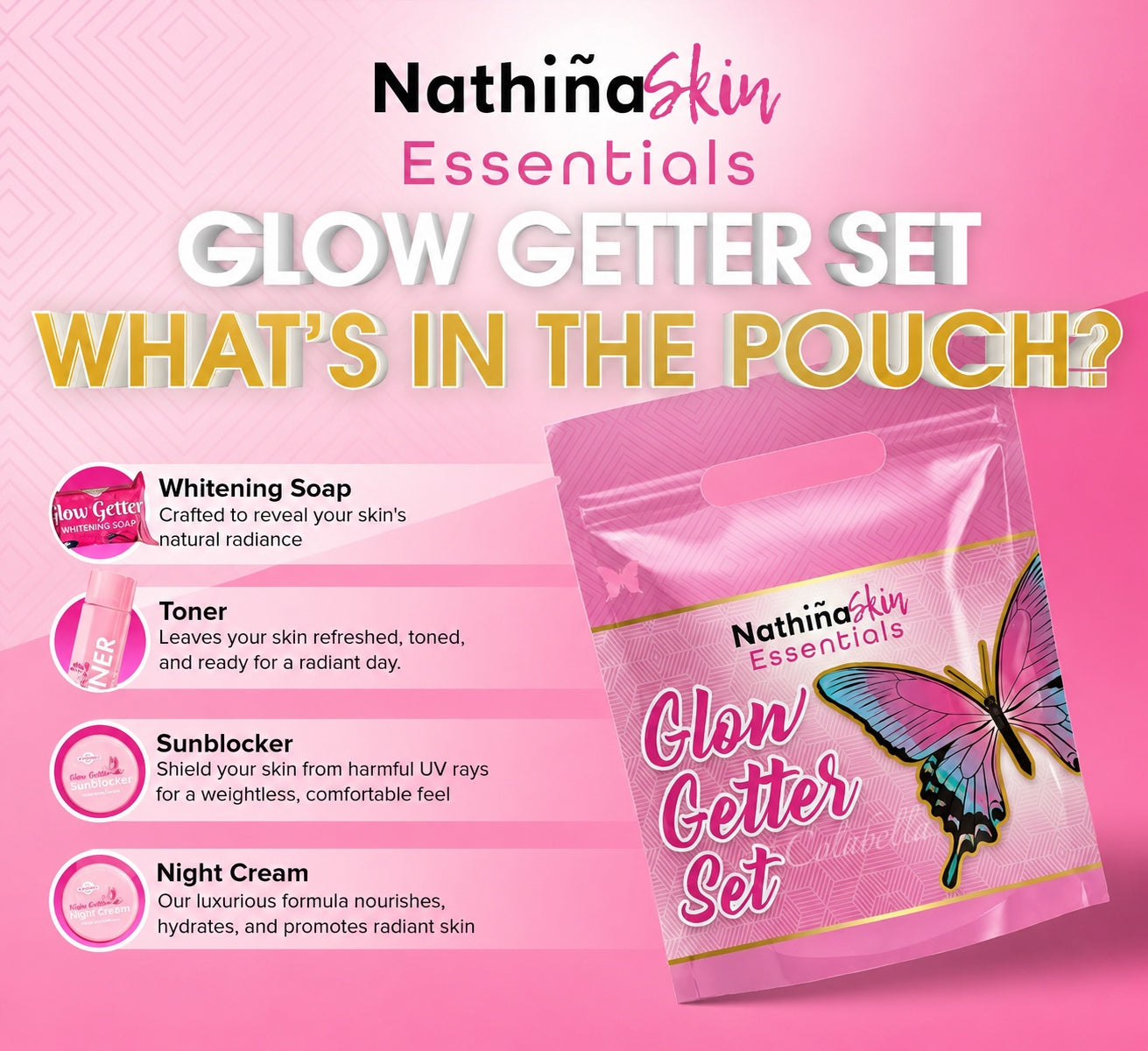 Glow Getter Set by Nathiña Skin Essentials
