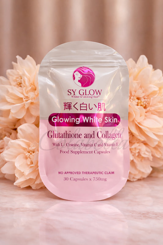 SY Glow Glowing White Skin Glutathione and Collagen 30capsules (Japan Formula)