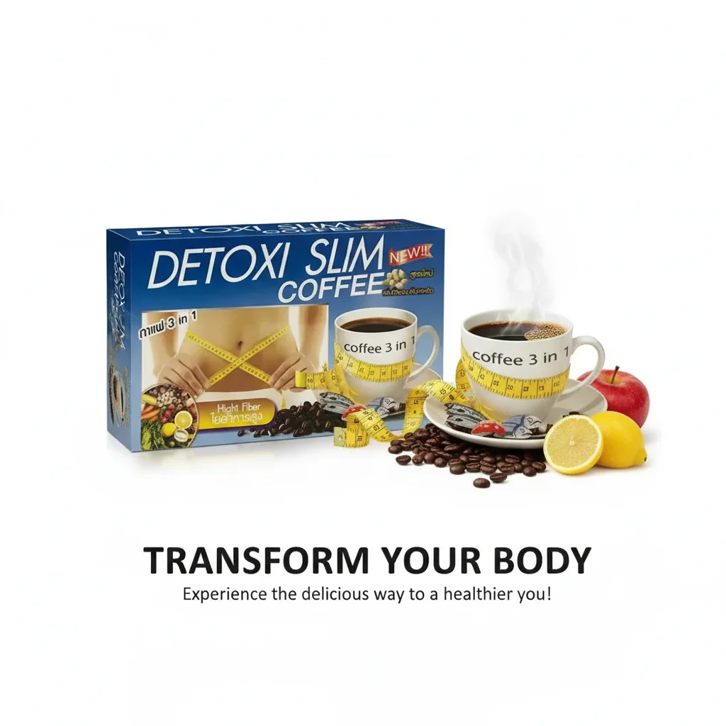 Detoxi Slim 3 in 1 Fiber Coffee 10s