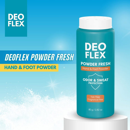 Deoflex Powder Fresh Hand & Foot Powder 80g