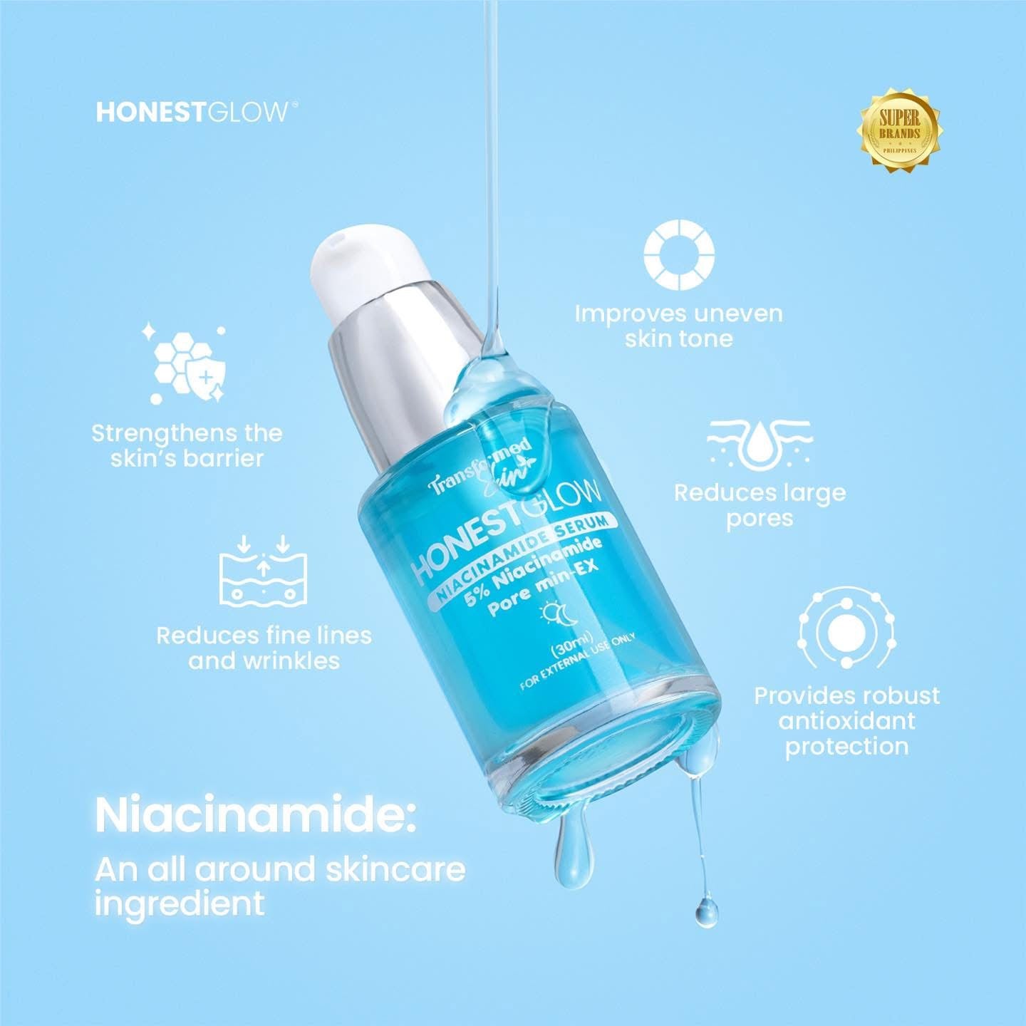 Honest Glow Niacinamide Serum 30ml