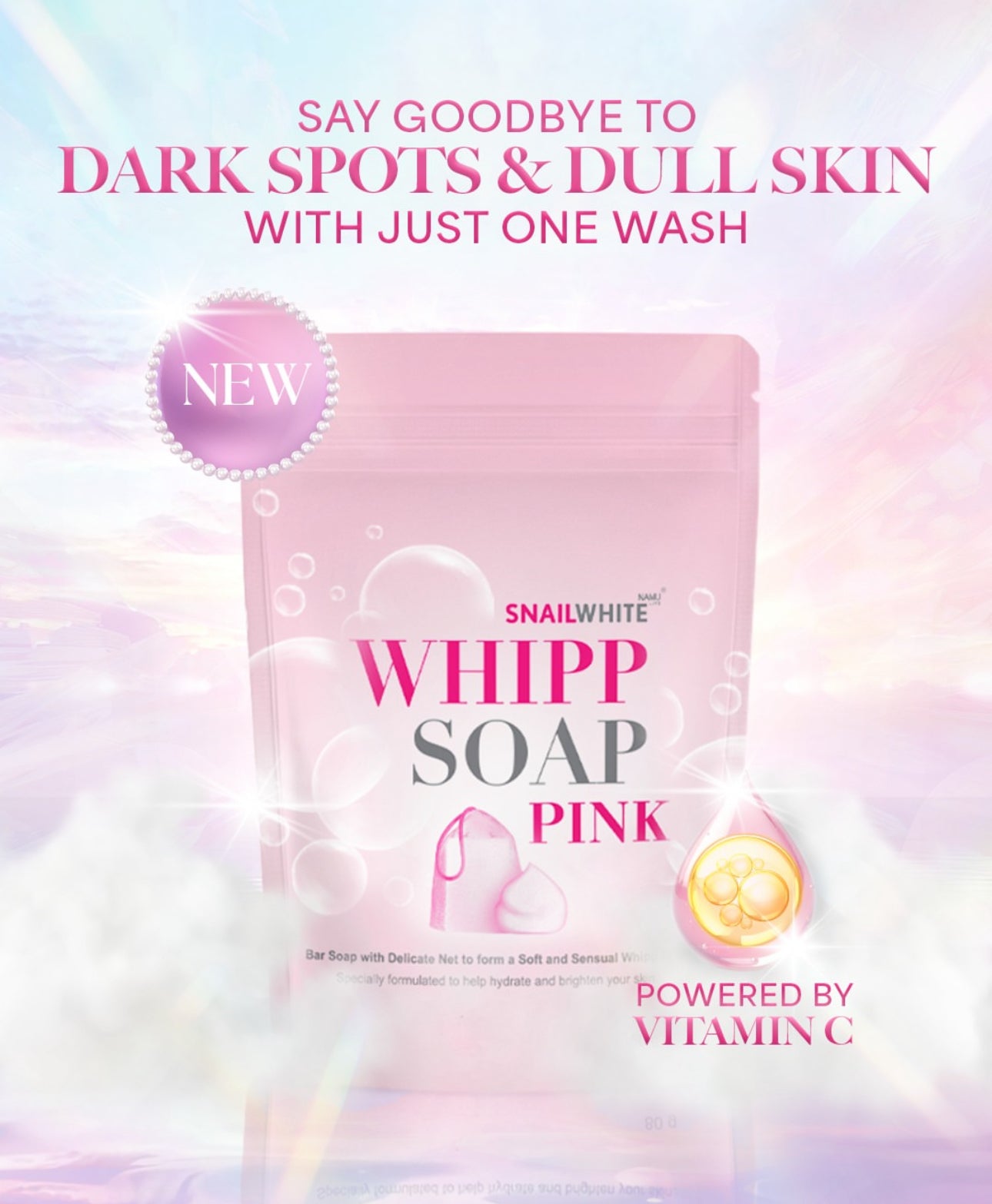 SNAILWHITE Whipp Soap Pink 80g