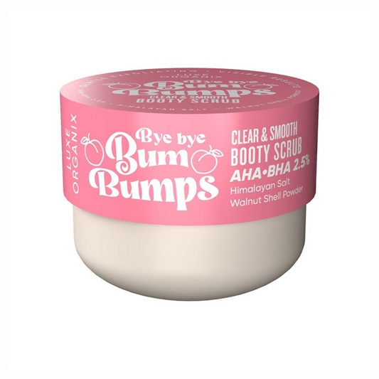 Luxe Organix Bye Bye Bum Bumps Clear and Smooth Booty Scrub 285g