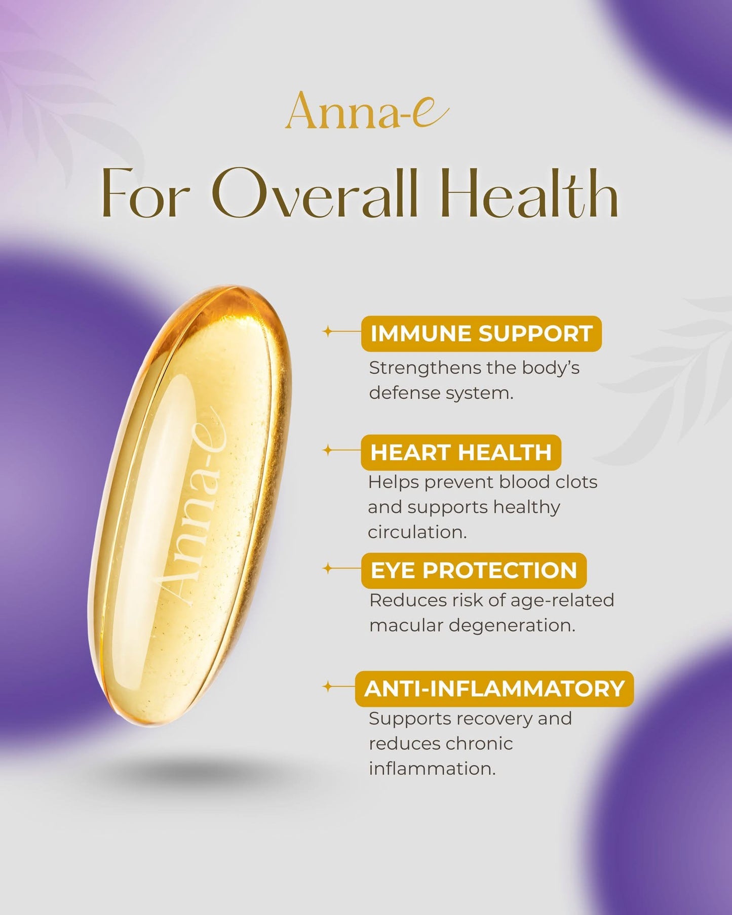 Anna-E 400 IU Softgel Capsule Vitamin E 30 caps