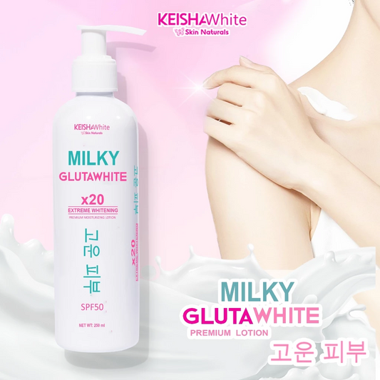 Keisha White Milky Gluta White Premium Lotion SPF50 250ml