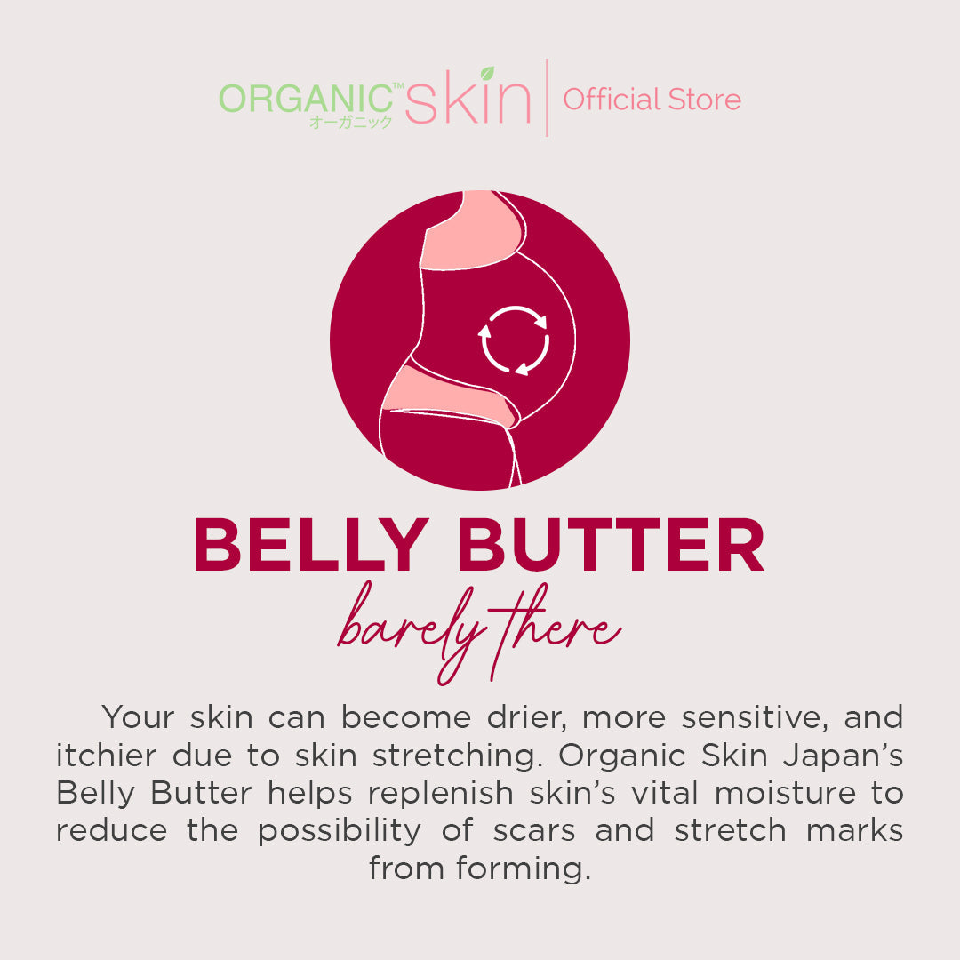 Organic Skin Japan Intimate Belly Butter for Stretch Marks Balm with Vitamin E & Collagen 100ml