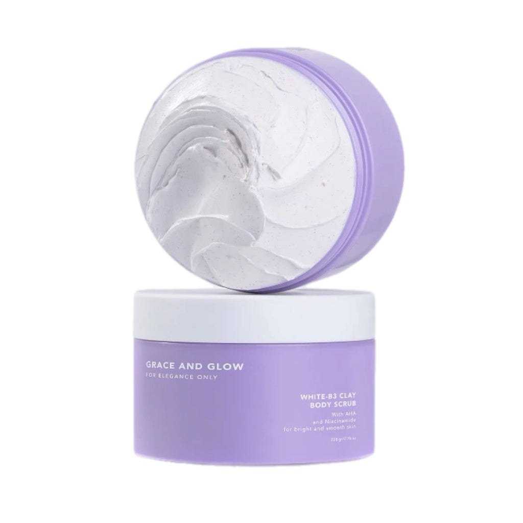 Grace and Glow White B3 Clay Body Scrub 220g