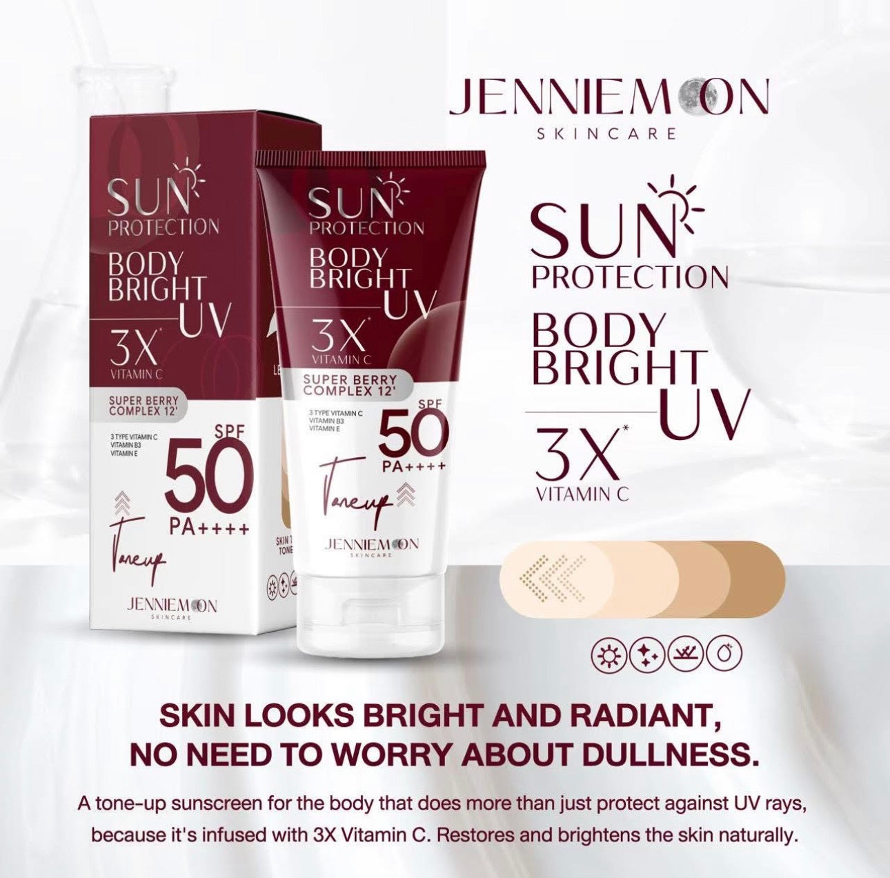 Jennie Moon Sun Protection Body Bright UV 3X Vitamin C 100g