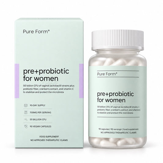 Pure Form Pre+Probiotic for Women 90 Capsules