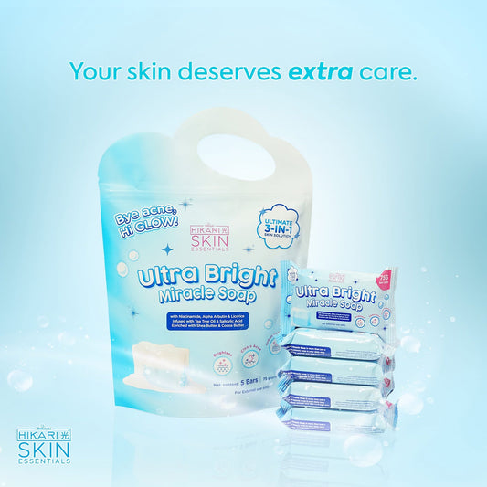 Hikari Skin Ultra Bright Miracle Soap (5 x 75g)