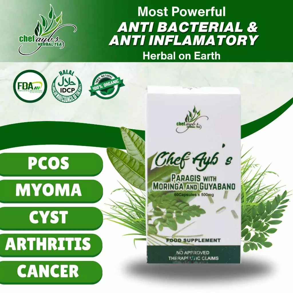 Chef Ayb’s Paragis with Moringa and Guyabano 60 Caps