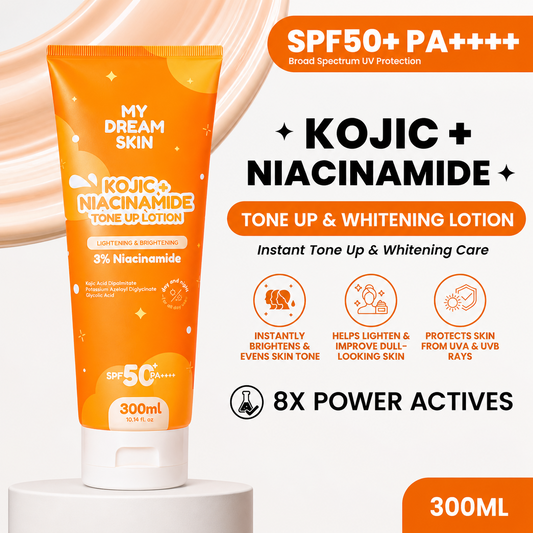 My Dream Skin Kojic + Niacinamide Whitening Lotion SPF50 300ml (New Packaging)