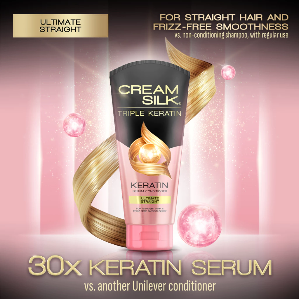 Creamsilk Triple Keratin Rescue Conditioner Ultimate Straight