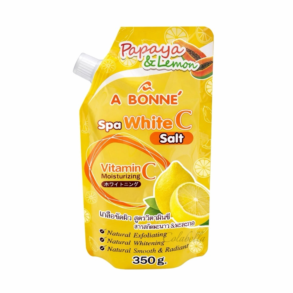 A Bonne Spa White C Salt Scrub (Vitamin C, Papaya & Lemon) 350g