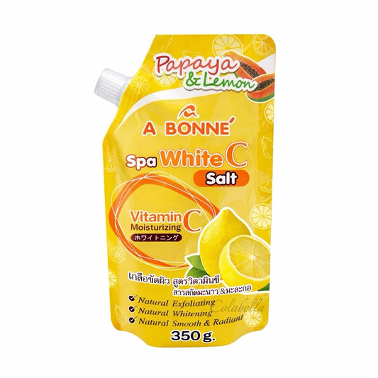 A Bonne Spa White C Salt Scrub (Vitamin C, Papaya & Lemon) 350g