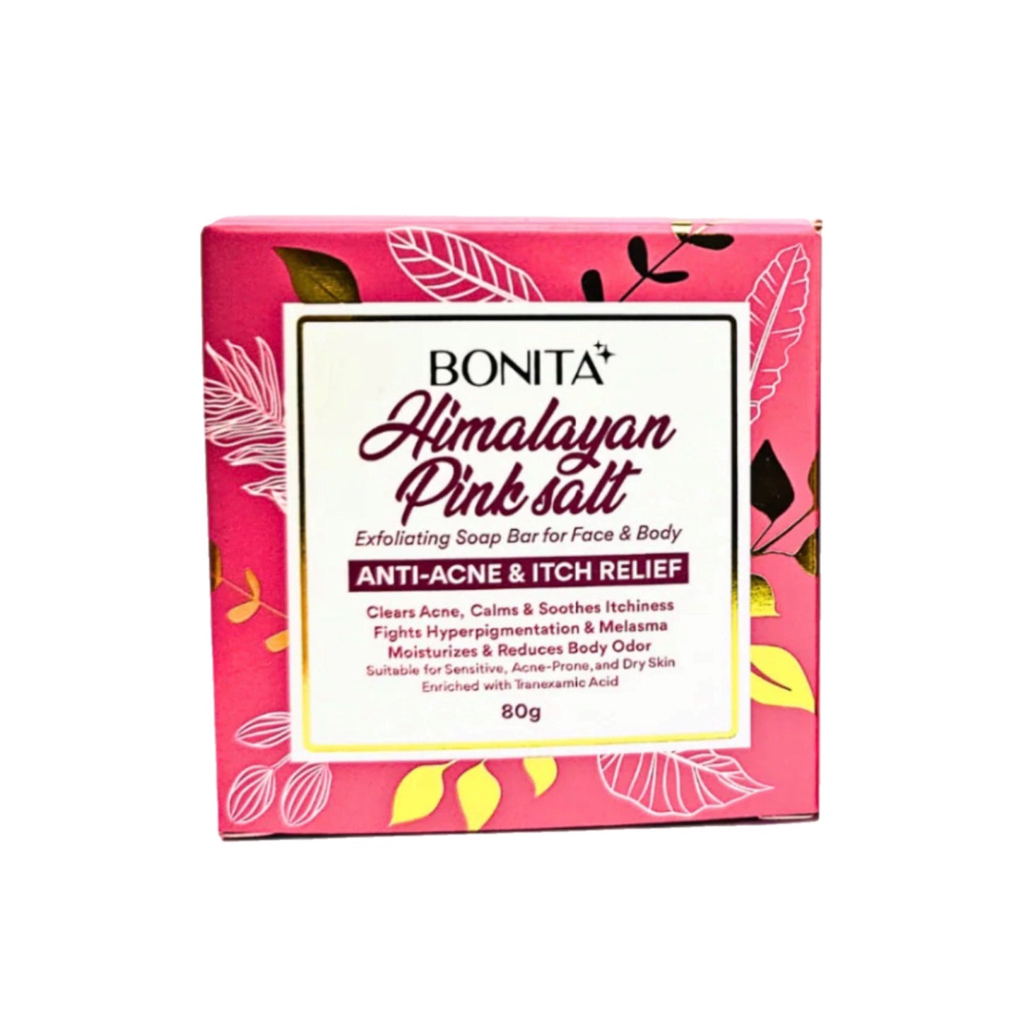 Bonita Himalayan Pink Salt Soap (Anti-Acne & Itch Relief) 80g
