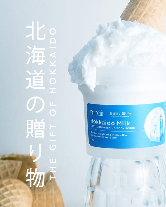 Mirai Hokkaido Milk Gentle Brightening Body Scrub 250g