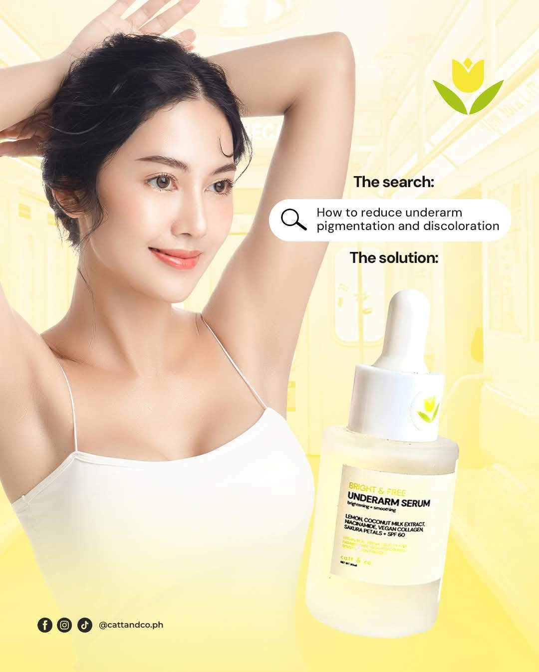 Catt & Co. Bright & Free Underarm Serum 30ml