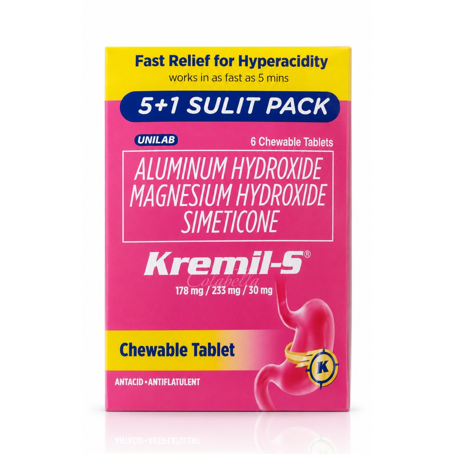 Kremil-S Chewable Tablets (5+1 Pack)