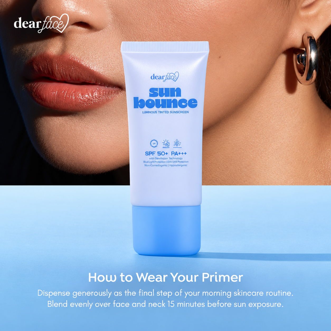 Dear Face Sunbounce Luminous Sunscreen SPF 50 PA+++ 50ml