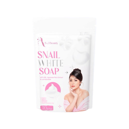 S and J Beauty Snail White Soap (Pack of 5)