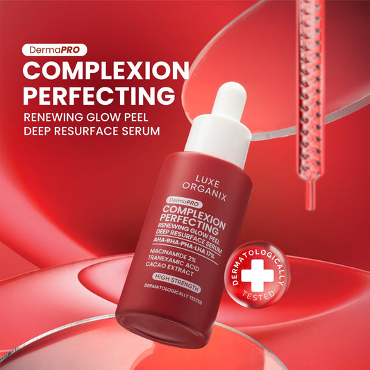 Luxe Organix DermaPRO Complexion Perfecting Renewing Glow Peel Deep Resurface Serum 30ml