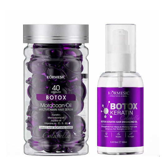 Kormesic Head Care Set (Botox Morrocan Oil+Botox Keratin Hair Essence)