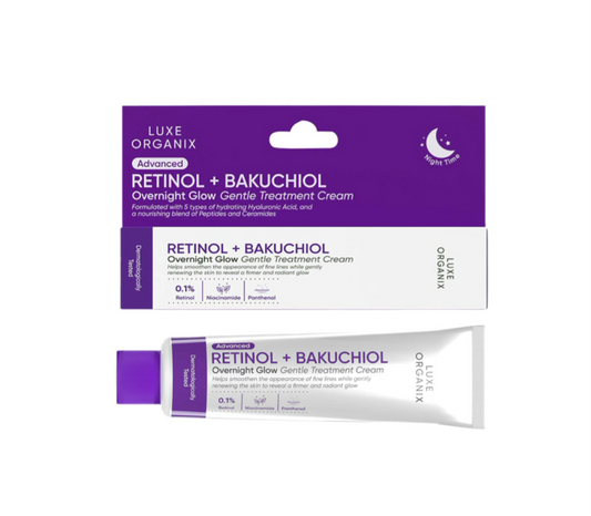 Luxe Organix Retinol + Bakuchiol Gentle Glow Treatment Cream 30g