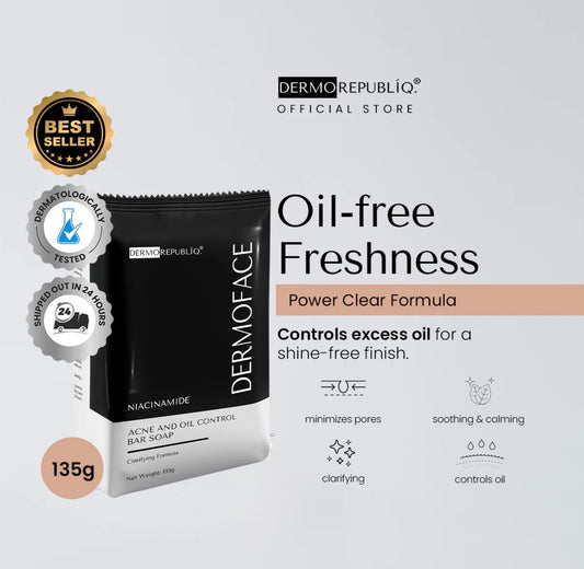Dermorepubliq Niacinamide Acne And Oil Control Face Bar Soap 135g