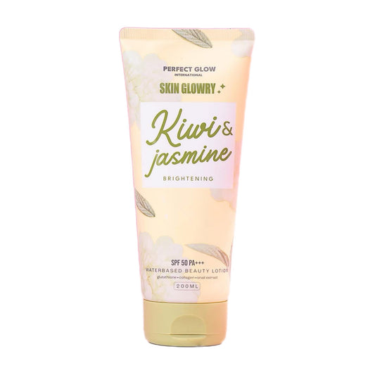 Skin Glowry Kiwi Jasmine Water-Based Beauty Lotion with SPF 50 PA+++ 200ml