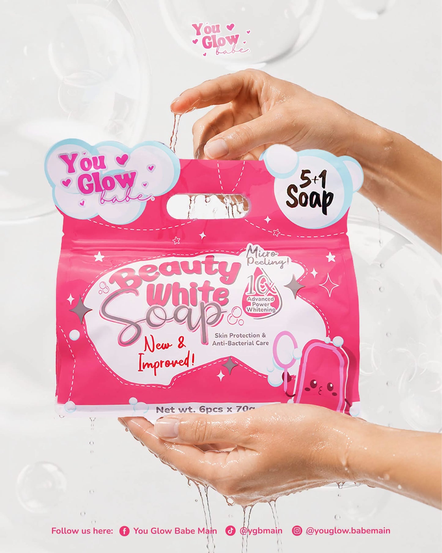 You Glow Babe Beauty White Soap 70g x 6