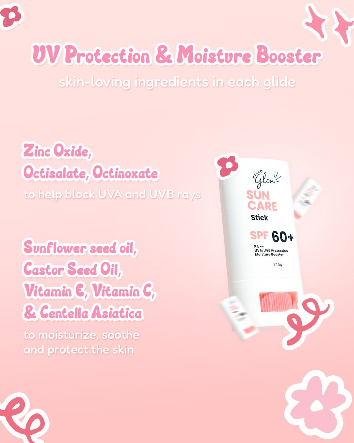 Hello Glow Sun Care Stick SPF 60+ PA++