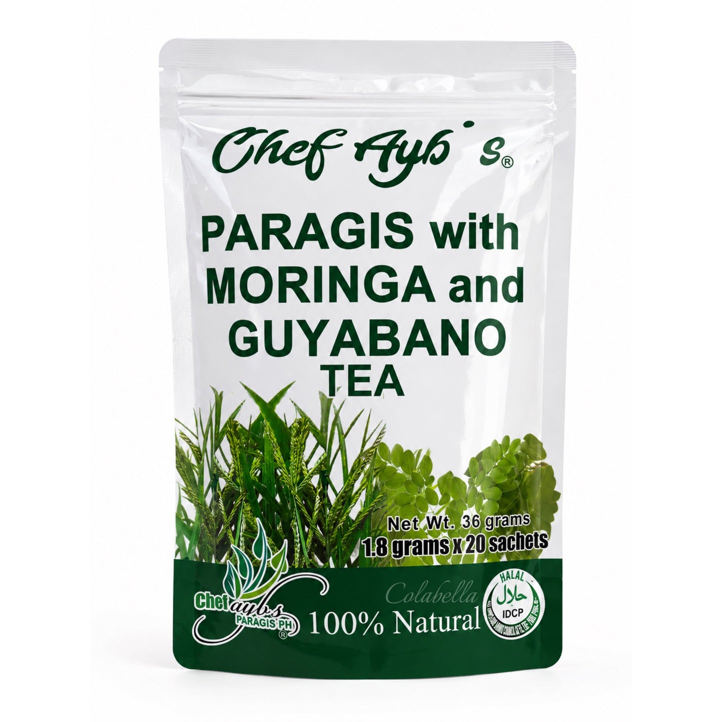 Chef Ayb’s Paragis Tea with Moringa and Guyabano 20 Tea Bags