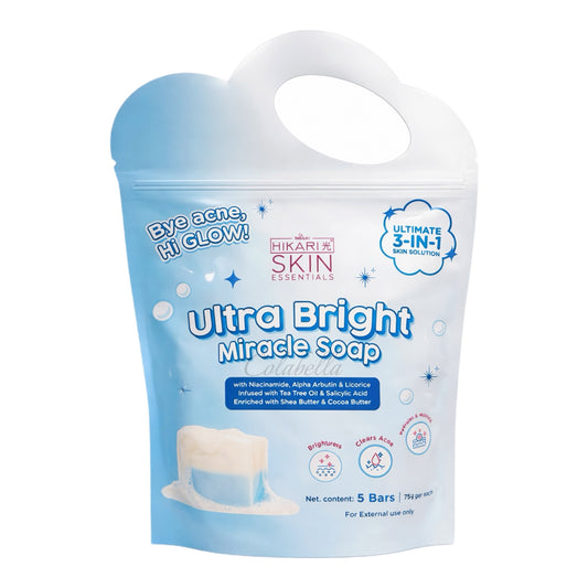 Hikari Skin Ultra Bright Miracle Soap (5 x 75g)