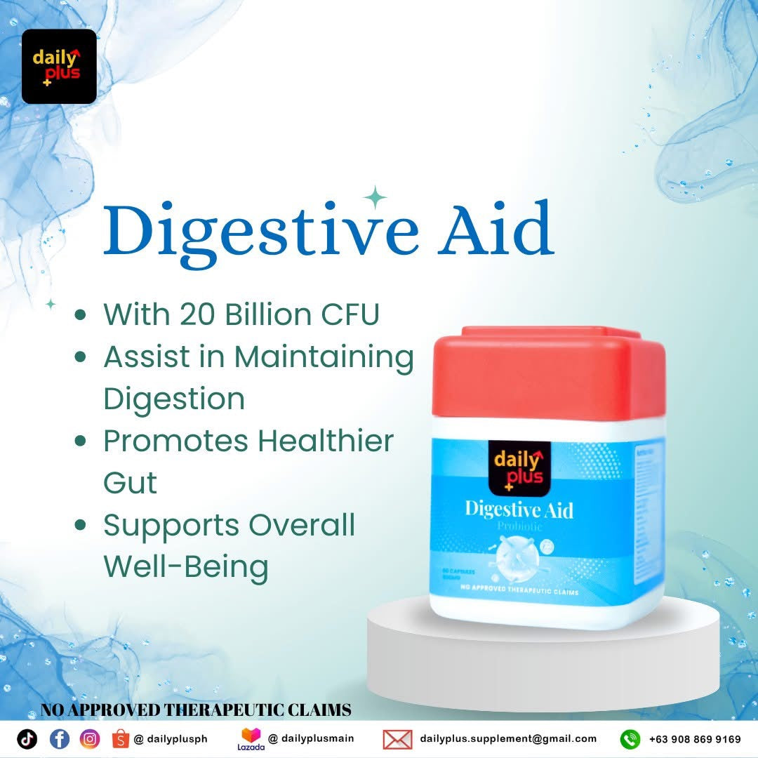 Daily Plus Digestive Aid Supplement 60 Capsules