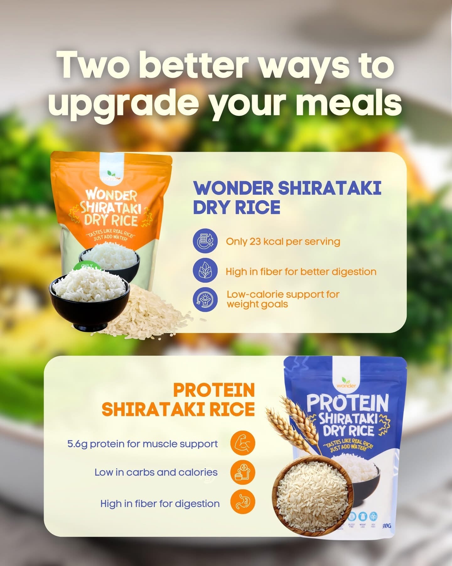 Wonder Dry Shirataki Rice 500g