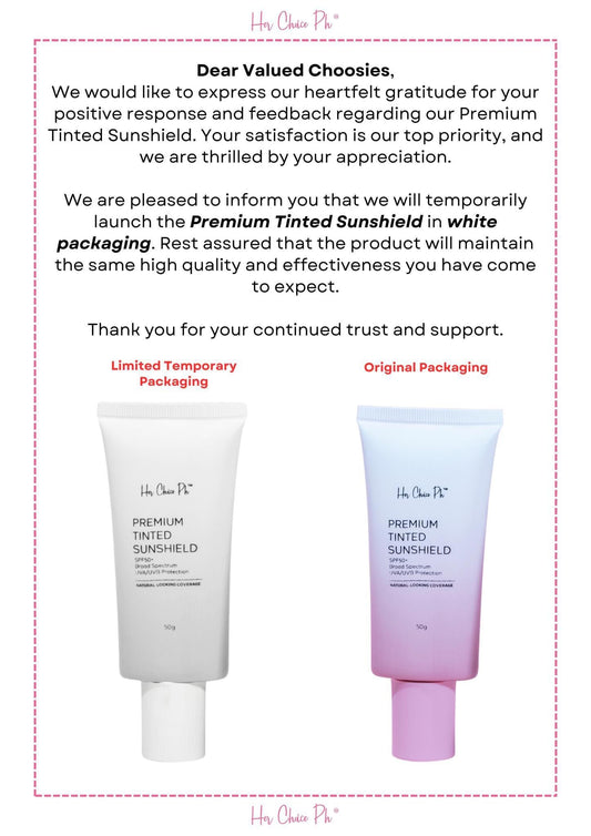 Her Choice PH Premium Tinted Sunscreen 50g