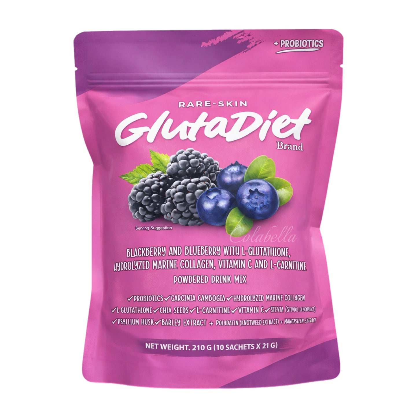 Rare Skin GlutaDiet Detox Glow Wellness Drink 10s