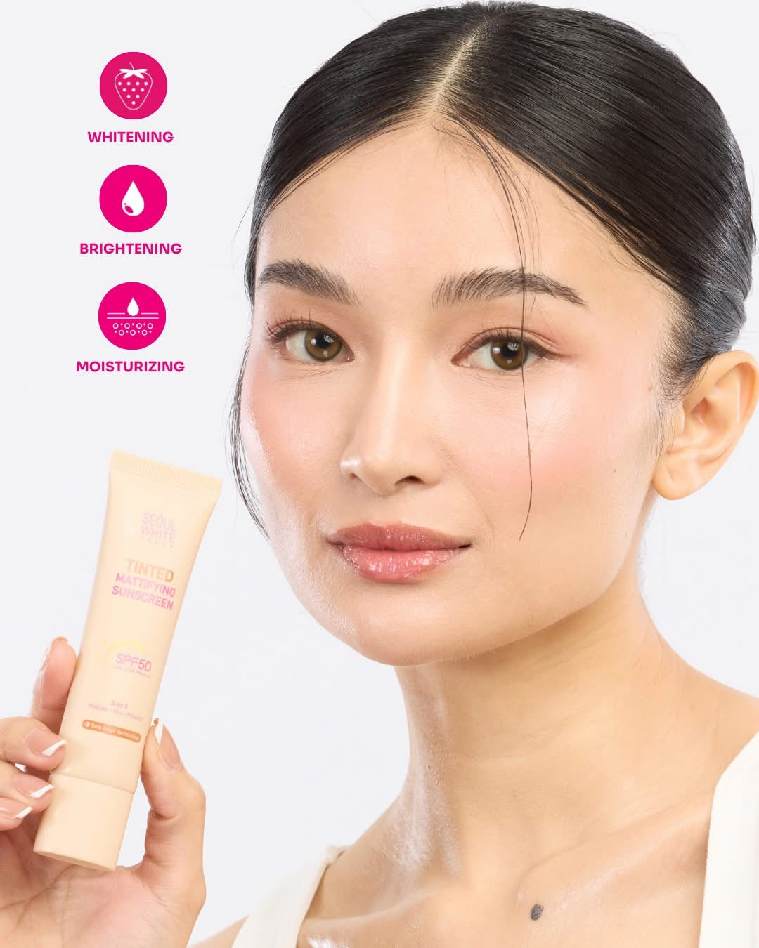 Seoul White Korea Tinted Mattifying Sunscreen SPF50 30g