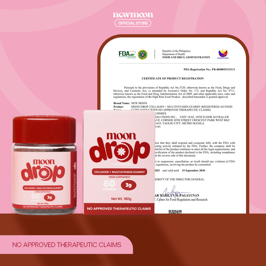 Moon Drop Radiant Key Collagen + Multivitamin 60 Gummies (By Newmoon)