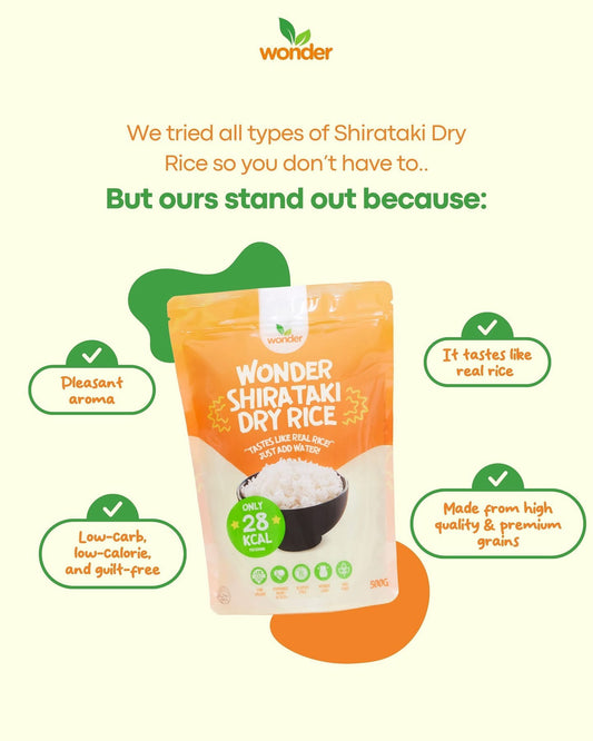 Wonder Dry Shirataki Rice 500g