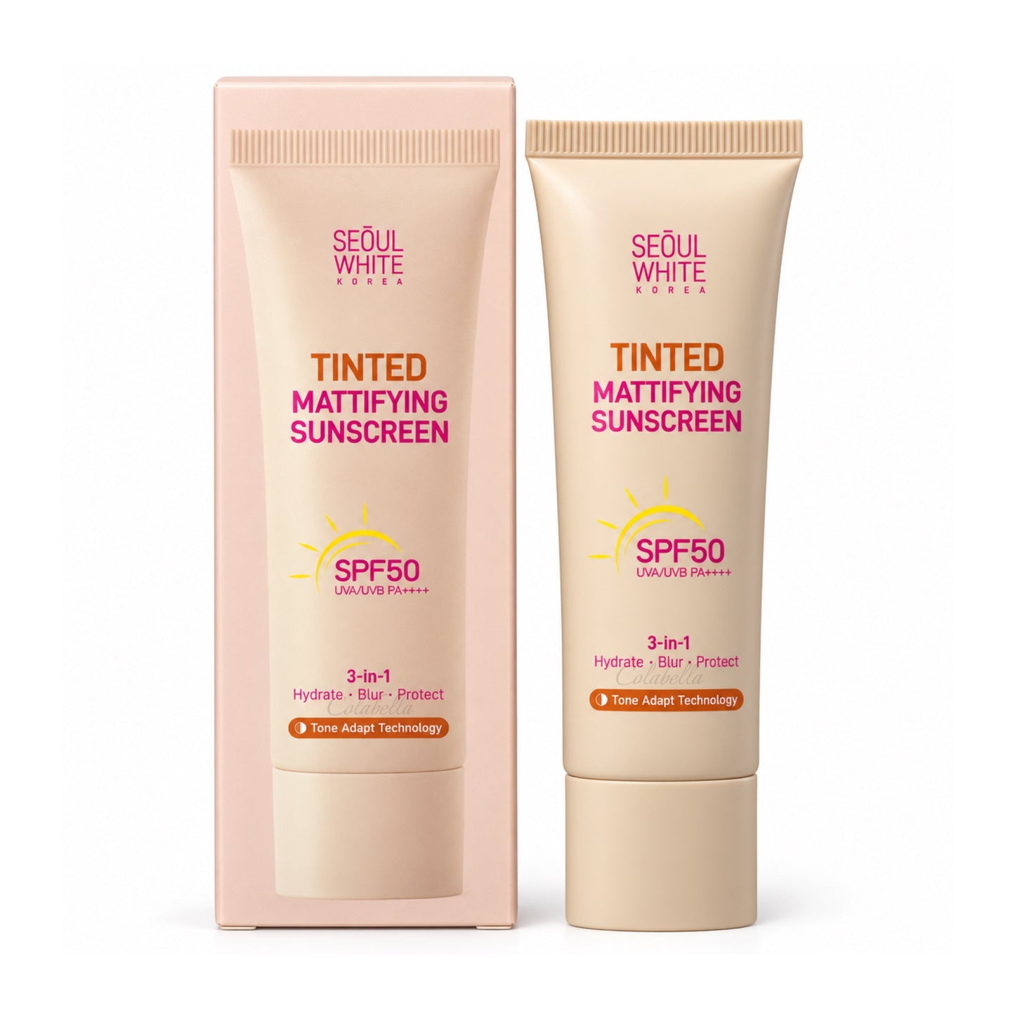 Seoul White Korea Tinted Mattifying Sunscreen SPF50 30g