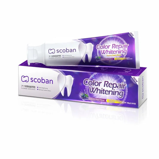Scoban Purple Whitening Toothpaste Instant Color Correction 150g