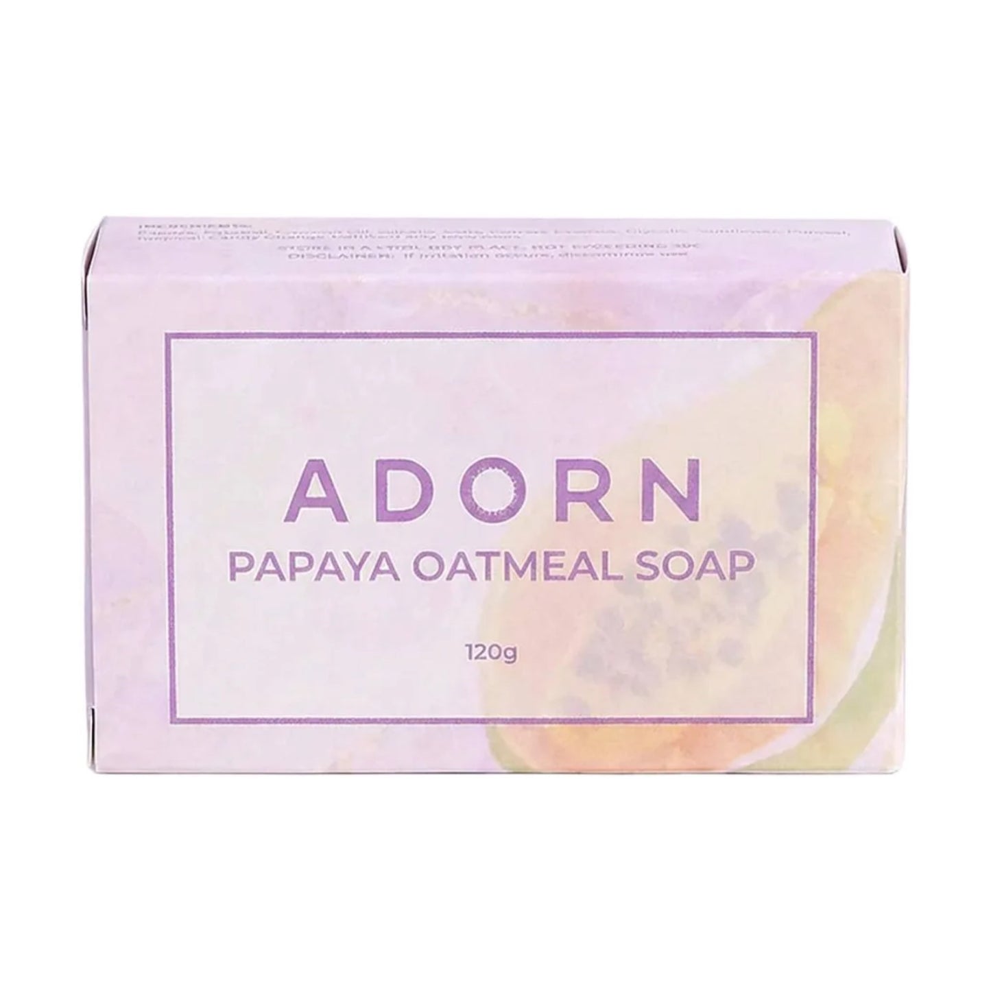 Adorn Papaya Oatmeal Soap 120g
