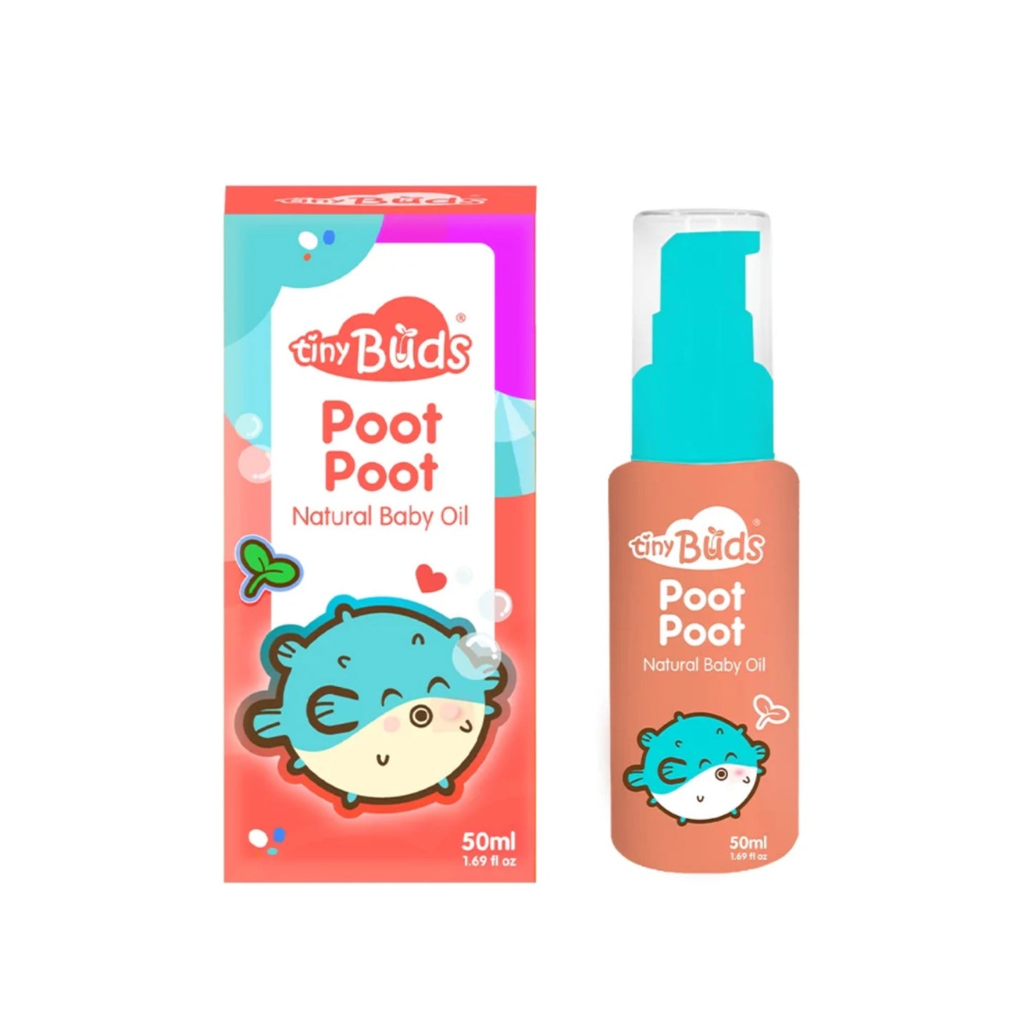 Tiny Buds Poot Poot Natural Baby Oil 50ml