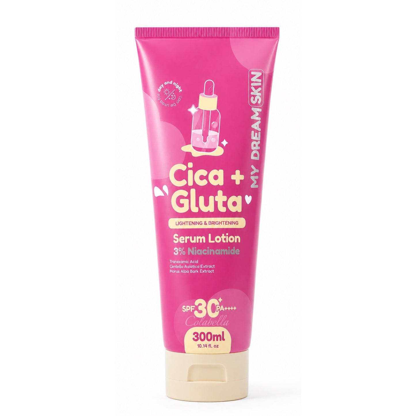 My Dream Skin Cica + Gluta Whitening Serum Lotion SPF30+ PA++++ 300ml